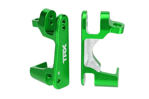 Traxxas Tuning C-Hubs aus 6061-T6 Aluminium in grün vorne für Rustler und Slash 1/10