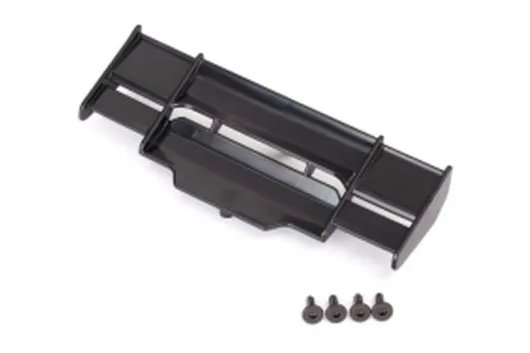 Traxxas Ersatzteile Flügel mit Schrauben in schwarz für Rustler 1/10