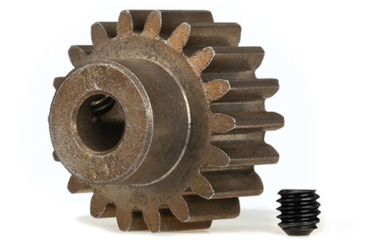 Traxxas Tuning Motorritzel 18Z für 5mm Welle und Stahl-HZ (Modul 1) für MAXX 1/10 und X-Maxx 1/7