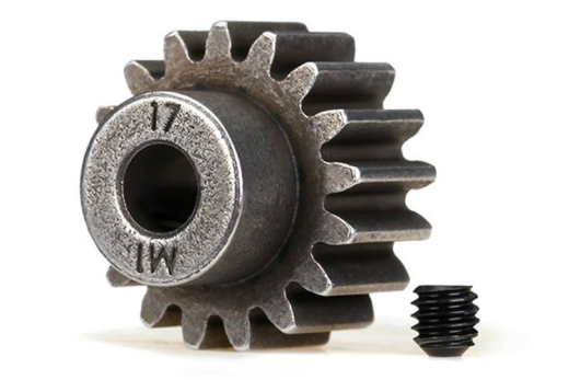 Traxxas Tuning Motorritzel 17Z für 5mm Welle und Stahl-HZ (Modul 1) für MAXX 1/10 und X-Maxx 1/7