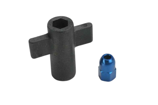 Traxxas Ersatzteile Antennen-Klemm-Mutter in blau für Ford Raptor und Slash 1/10