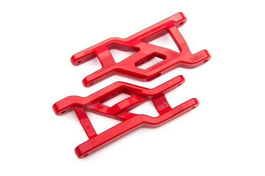 Traxxas Tuning Heavy-Duty Querlenker in rot vorne für Bigfoot, Ford Raptor, Rustler, Slash und Stampede 1/10