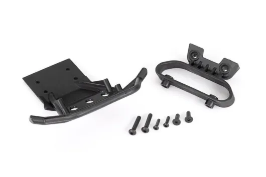 Traxxas Tuning Bumper mit Halter für LED-Licht in schwarz vorne für Stampede 1/10