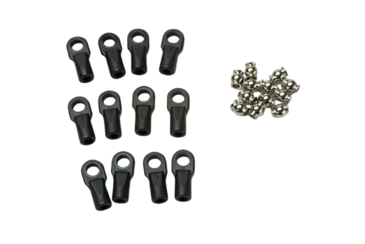 Traxxas Ersatzteile Kugelpfannen Gross mit Kugeln 12Stücke für Bandit, Bigfoot, Rustler, Slash und Stampede 1/10