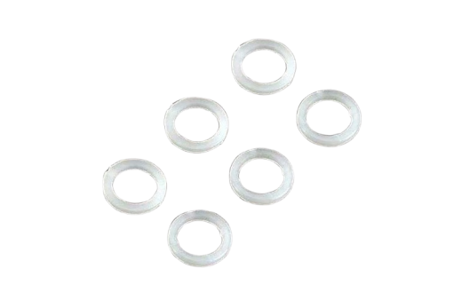 Traxxas Ersatzteile 5x8x1mm Beilagscheiben aus Kunststoff 6Stück in weiß für Bandit und Rustler 1/10