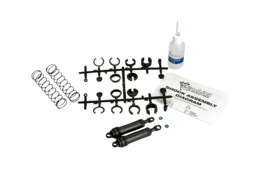 Traxxas Ersatzteile Ultra-Dämpfer Set XXL in schwarz hinten mit Feder für Bandit, Bigfoot, Rustler, Slash und Stampede 1/10