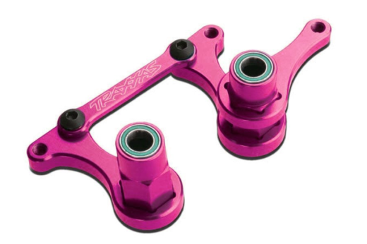 Traxxas Tuning Lenkungsteile aus 6061-T6 Aluminium in pink für Bandit, Ford Raptor, Rustler und Slash 1/10