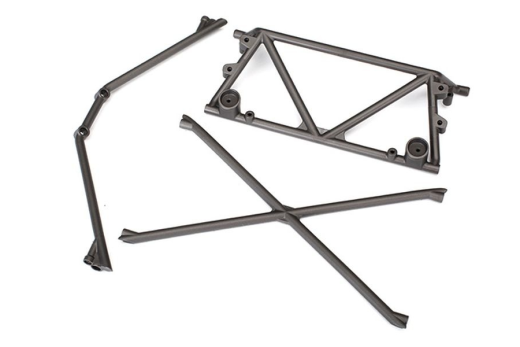 Traxxas Ersatzteile Rohrrahmen-Chassis Käfig-Support oben in schwarz für Unlimited Desert Racer 1/7
