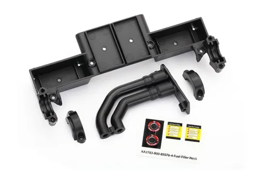 Traxxas Ersatzteile Chassis-Wanne, Antriebswellenhalter und Einfüllstutzen in schwarz für Unlimited Desert Racer 1/7