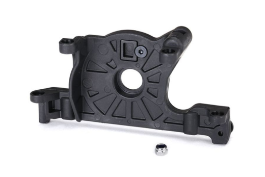 Traxxas Ersatzteile Motor-Halter für LCG-Chassis in schwarz für Ford Fiesta, Rustler und Slash Ultimate 1/10