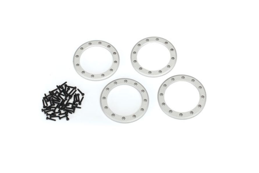 Traxxas Tuning Beadlock-Ring 2,2 aus Aluminium in satin 4Stück mit Schrauben (für Method 105 Felgen) für TRX-4 1/10