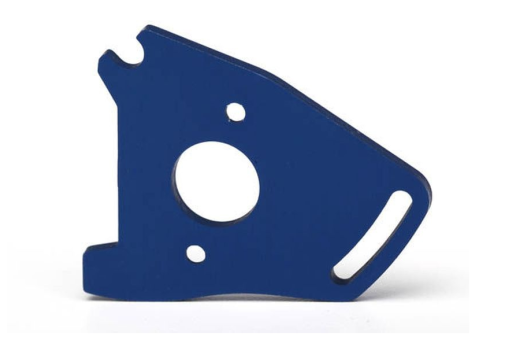 Traxxas Tuning Motorplatte aus Aluminium in blau für Ford Fieasta, Rustler und Slash Ultimate 1/10