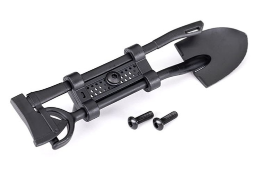 Traxxas Zubehör Schaufel, Axt und Befestigung in schwarz für TRX-4 1/10