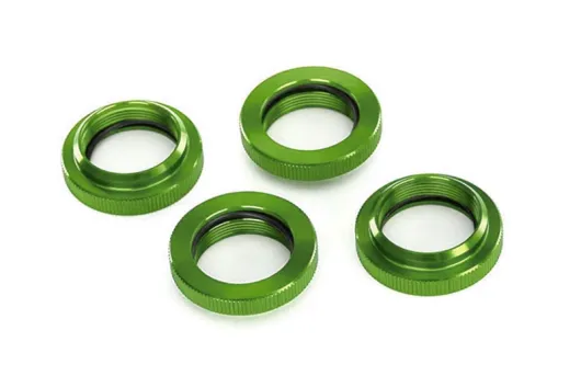 Traxxas Tuning GTX Einstell-Federhalter aus Aluminium in grün 4Stück für X-Maxx 1/7