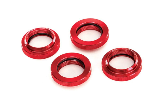 Traxxas Tuning GTX Einstell-Federhalter aus Aluminium in rot 4Stück für X-Maxx 1/7