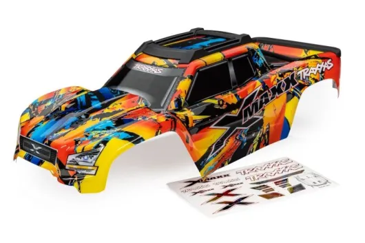 Traxxas Tuning Karosserie Solar-Flare mit Aufkleber für X-Maxx 1/7