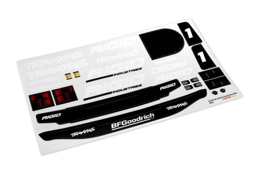 Traxxas Tuning Aufkleberbogen Rigid Edition für Unlimited Desert Racer 1/7