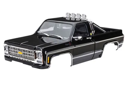 Traxxas Tuning Karosserie High Trail Chevy K10 in schwarz Komplett für TRX-4M 1/18