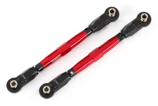 Traxxas Tuning Vorspurstangen aus 7075-T6 Aluminium in rot mit Kugelkopf für MAXX 1/10
