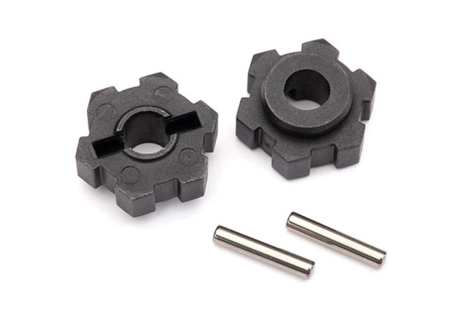 Traxxas Ersatzteile Radmitnehmer Kunststoff in schwarz 2Stück für MAXX 1/10