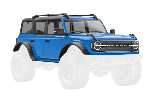 Traxxas Tuning Karosserie Bronco in blau mit Anbauteilen für TRX-4M 1/18 