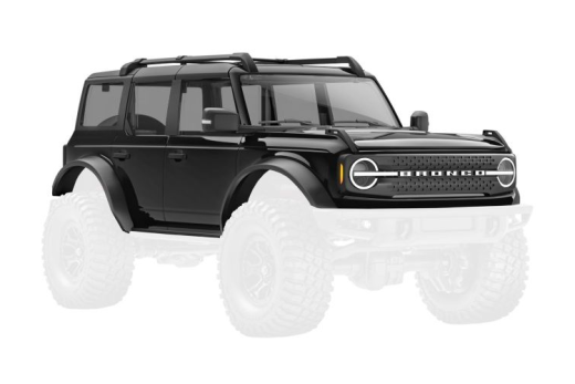 Traxxas Tuning Karosserie Bronco in schwarz mit Anbauteilen für TRX-4M 1/18 