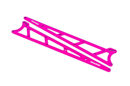 Traxxas Tuning Seitenplatten Wheelie-Bar aus Aluminium in pink 2Stück für Bandit, Bigfoot, Rustler, Slash und Stampede 1/10