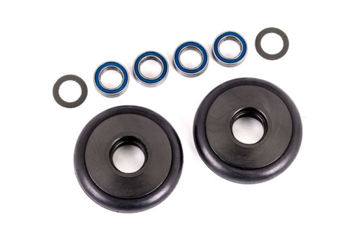 Traxxas Tuning Komplettrad Wheelie-Bar aus 6061-T6 Aluminium in grau 2Stück für Bandit, Bigfoot, Ford, Rustler, Slash und Stampede 1/10