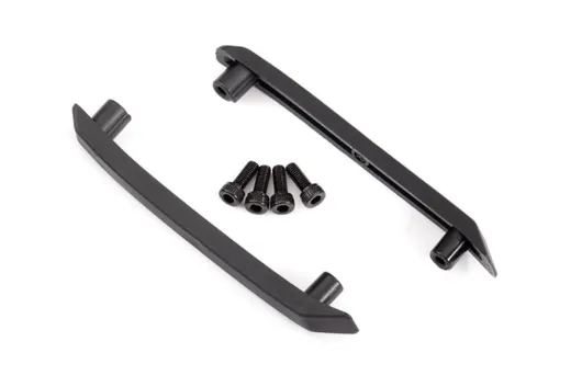 Traxxas Ersatzteile Dachschutz-Platten in schwarz links und rechts mit Schrauben für Stampede 4x4 BL-2S 1/10
