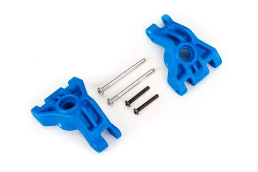 Traxxas Tuning Extreme Heavy Duty Radträger in blau mit Kleinteilen (für TRX9080 Kit) für Ford Fiesta, Raptor, Rustler, Slash und Stampede 1/10