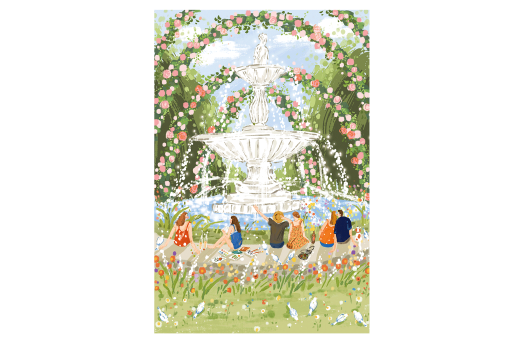 Lasercut Puzzle Nachmittagsbrunnen - 1000 Teile