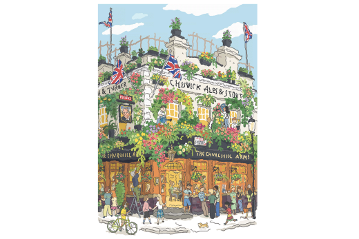 Lasercut Puzzle Kneipe in London - 1000 Teile