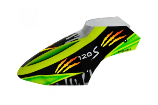 Microheli Airbrush Fiberglass Green Scratch Haube für Blade 120S und 120S2