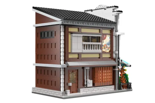 CaDA Klemmbausteine Gebäude Japanischer Sushi Shop - 1665 Teile