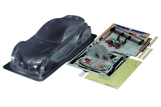 Tamiya RC Karosserie Toyota GR Supra au TOMs für TT-02 1/10 bzw. für 257mm Radstand (Standard)