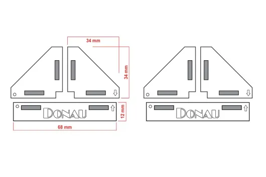Modellbau Winkelset magnetisch 180°