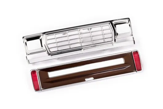 Traxxas Ersatzteile Kühlergrill und Heckklappen Panel in braun für Ford F150 TRX-4M 1/18