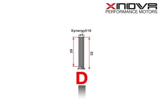 Xnova Ersatzteil Shaft/Welle für Brushless Motor 4020 Type D 5mm Welle mit 32mm Länge