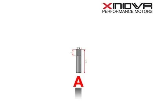 Xnova Ersatzteil Shaft/Welle für Brushless Motor 3220 Type A 5mm Welle mit 22mm Länge