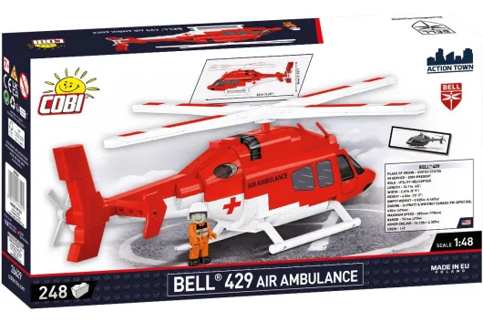 COBI Klemmbausteine Helicopter Bell 429 Air Ambulance - 248 Teile