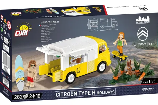 COBI Klemmbausteine Autos Citroen Type H Urlaub - 282 Teile
