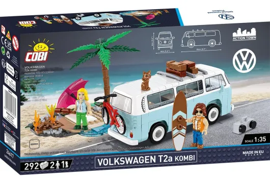 COBI Klemmbausteine Autos VW T2A Kombi - 292 Teile
