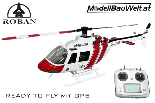 Roban RotorScale Bell 206 Cal Fire 470 Hubschrauber - RTF