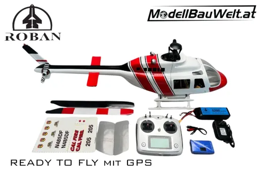 Roban RotorScale B206 Cal Fire 470 Hubschrauber mit GPS - RTF