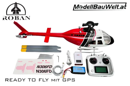 Roban RotorScale B206 Air Ops 450 Hubschrauber mit GPS - RTF