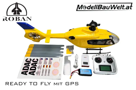 Roban RotorScale EC-135 ADAC 450 Hubschrauber mit GPS - RTF