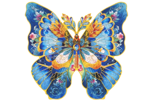 Lasercut Puzzle Morpho Helena Schmetterling - 200 Teile
