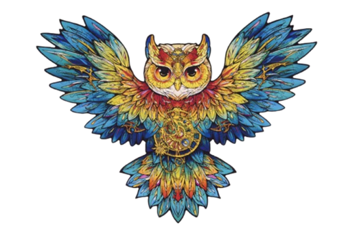 Lasercut Holz Puzzle Eule - 200 Teile