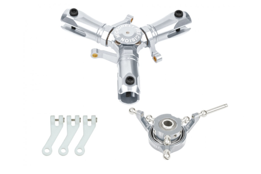 Microheli Tuning 3Blatt Hauptrotorkopf Kit aus Aluminium für OMPHobby M1 EVO