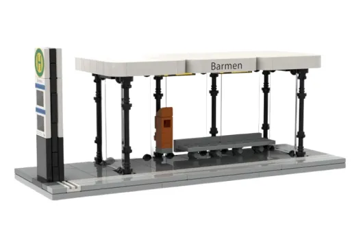 Stoneheap Klemmbausteine Moderne Bushaltestelle - 202 Teile